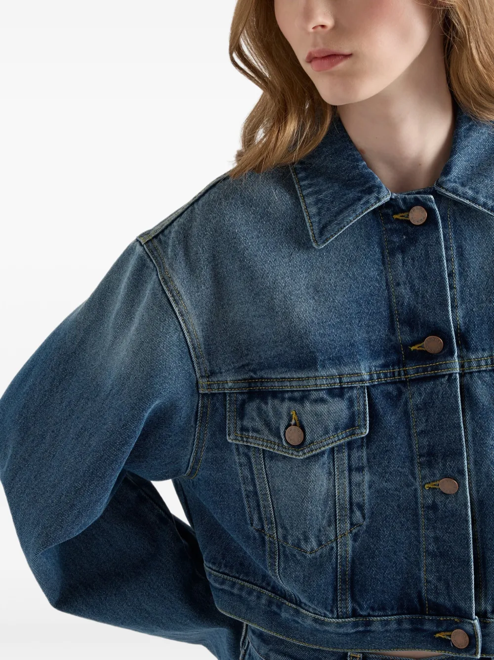 Prada Jack met extra lange mouwen Blauw