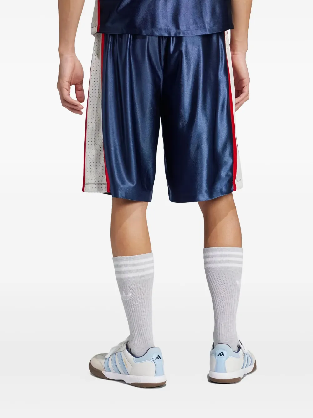adidas Shorts met geborduurd logo Blauw