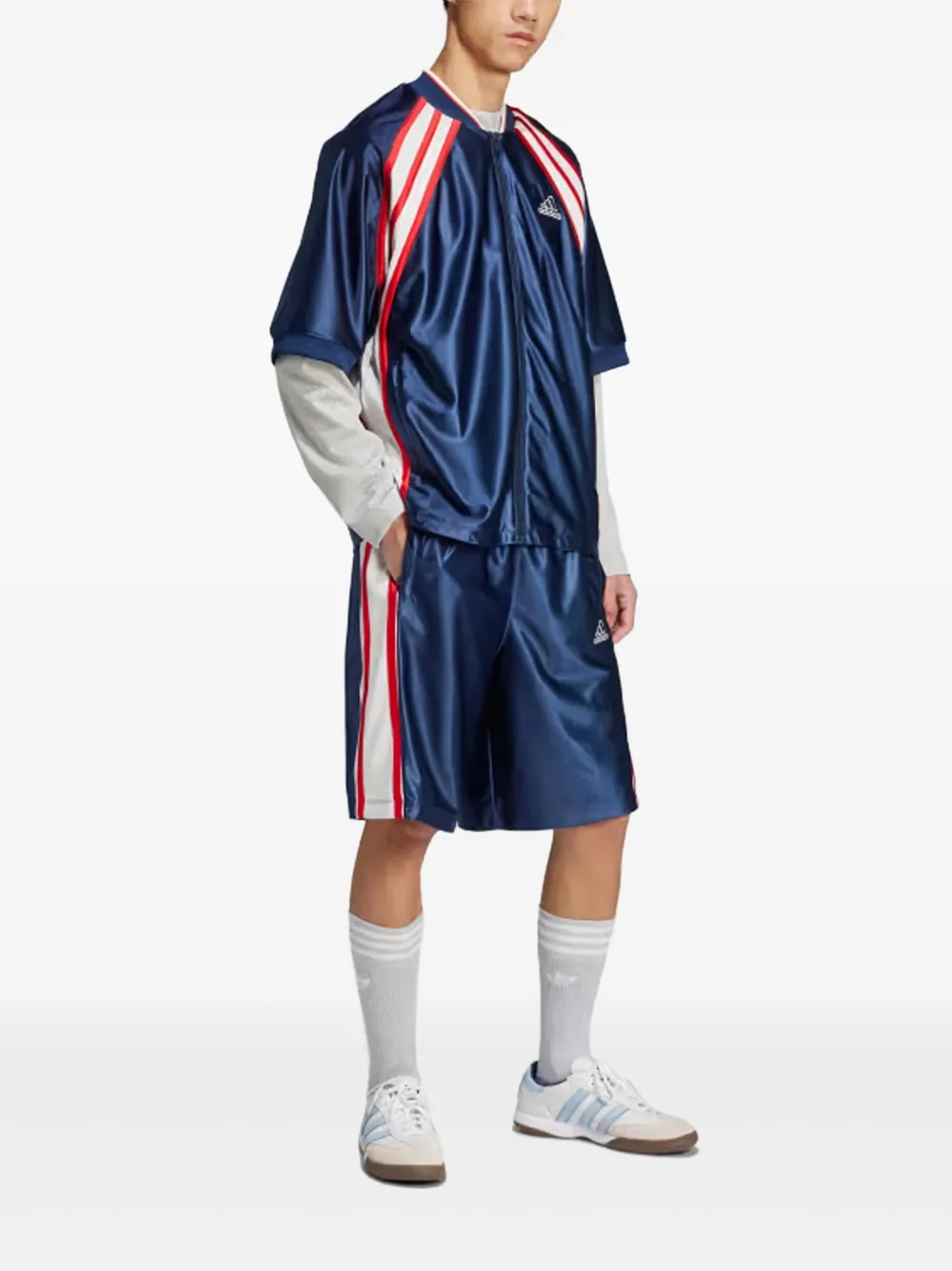 adidas Shorts met geborduurd logo Blauw