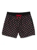 MC2 Saint Barth Inter-print swim shorts - Black