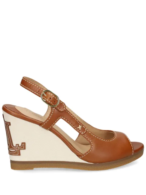 Lauren Ralph Lauren sandalias con logo en relieve y tacón de 80mm