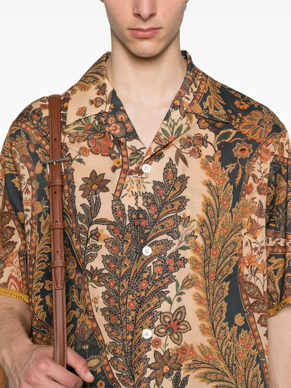 Valentino Garavani Overhemd met bloemenprint Beige