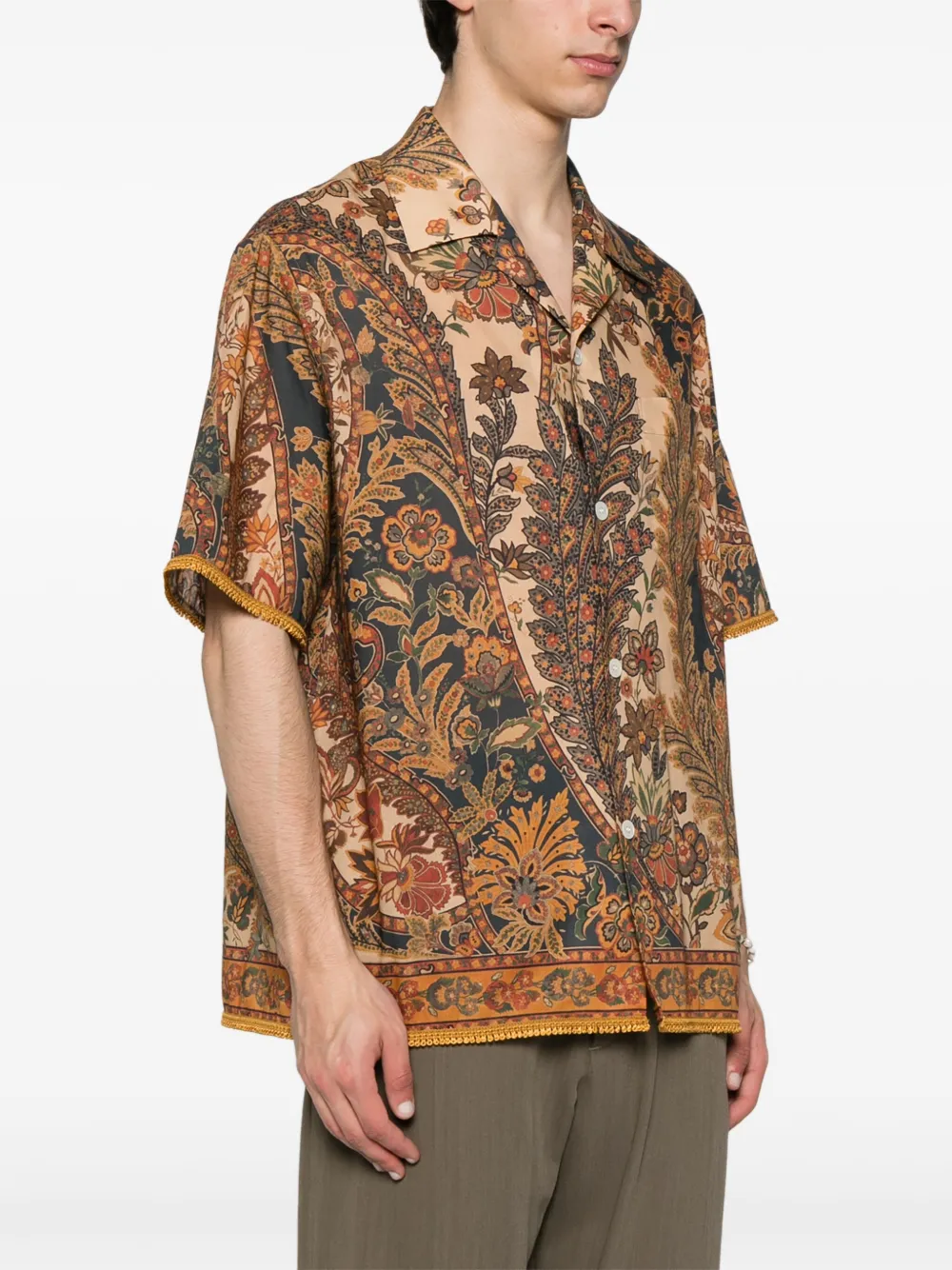 Valentino Garavani Overhemd met bloemenprint Beige