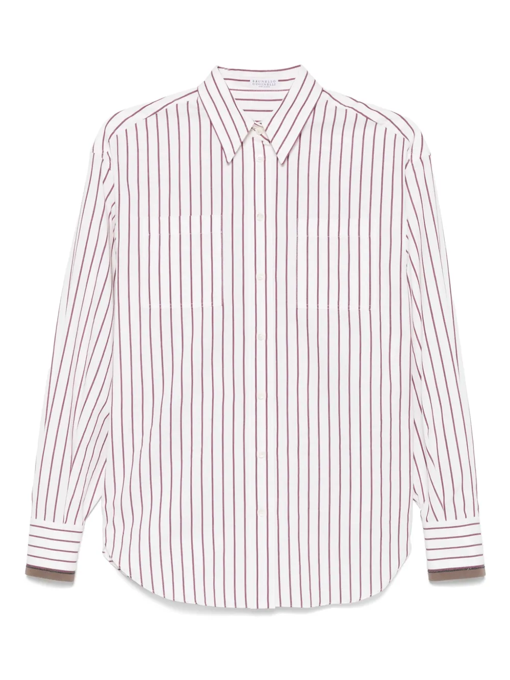 Brunello Cucinelli Gestreept blouse Wit