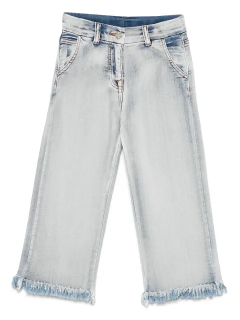 Monnalisa jeans con dobladillo deshilachado