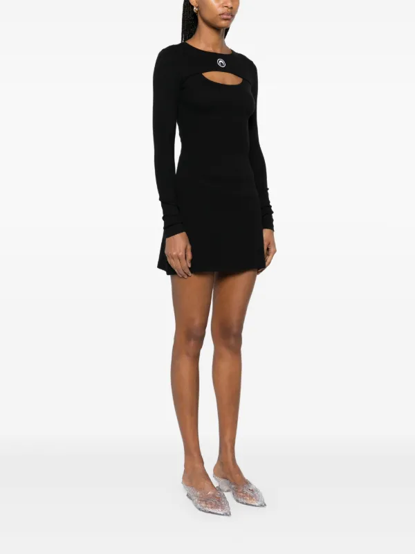 ワンピース Marine Serre Mini Dress Virgin Wool Twill Mini Dress • Marine Serre