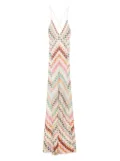 Missoni zigzag maxi dress - Neutrals
