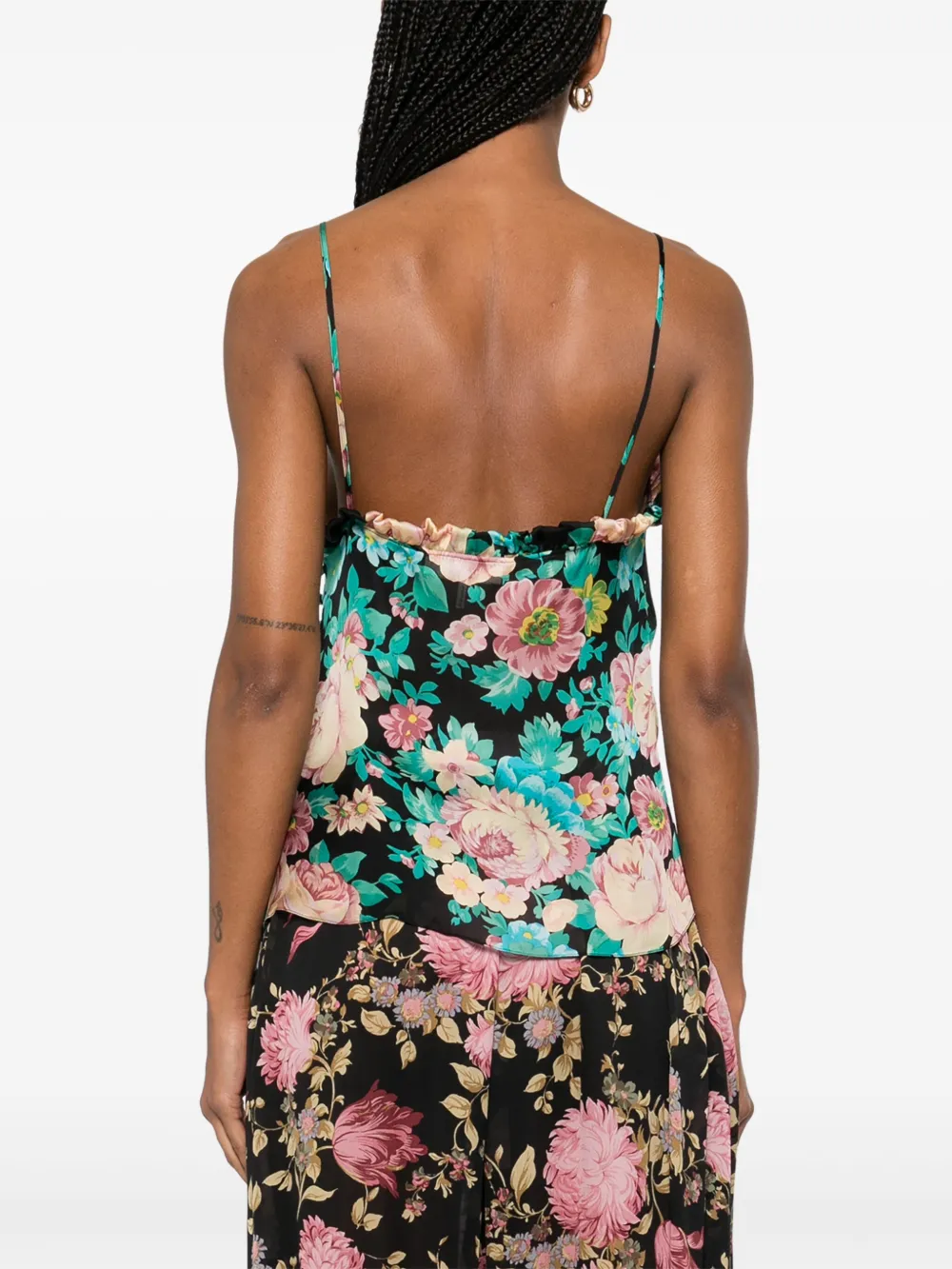 Chloé Top met bloemenprint Zwart