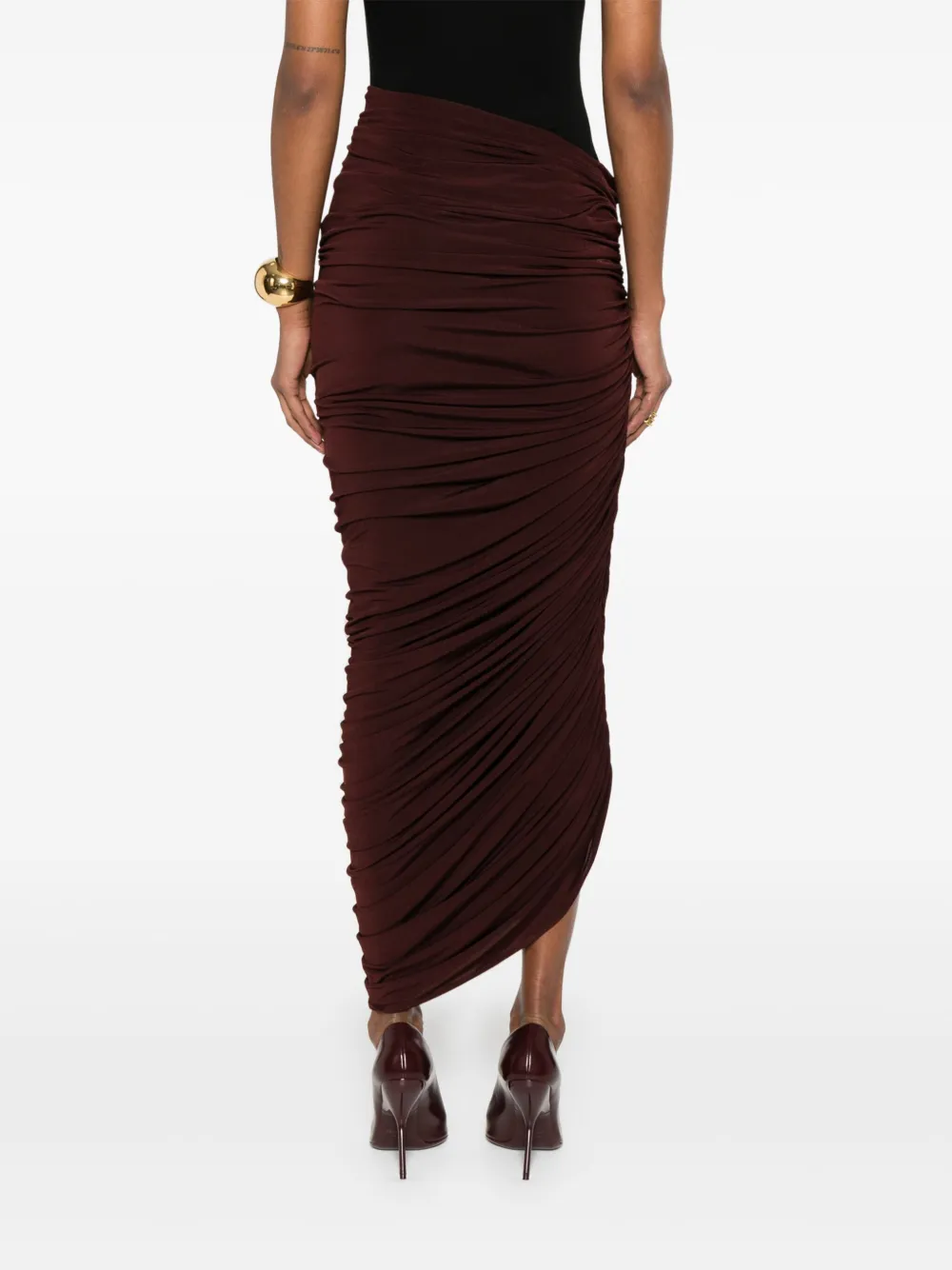 Magda Butrym Asymmetrische maxi-rok Rood
