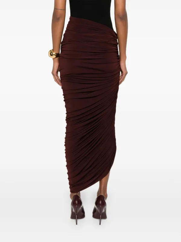 【関税込み】MAGDA BUTRYM Asymmetrical long skirt Asymmetrical pearl maxi skirt in cream