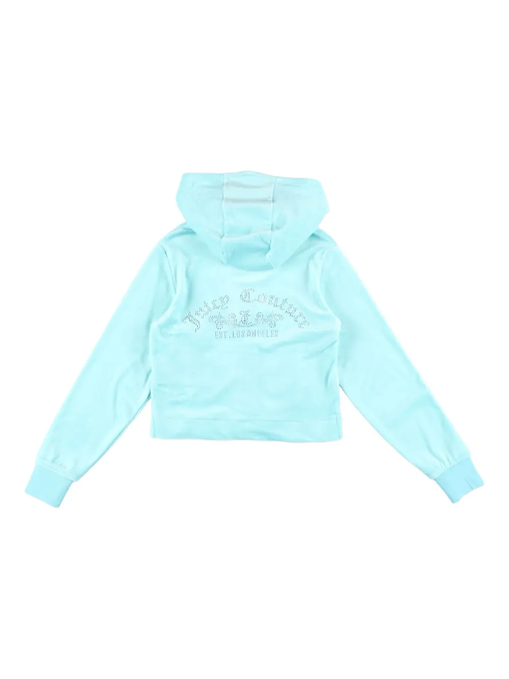 Juicy Couture Kids Hoodie verfraaid met rits Blauw