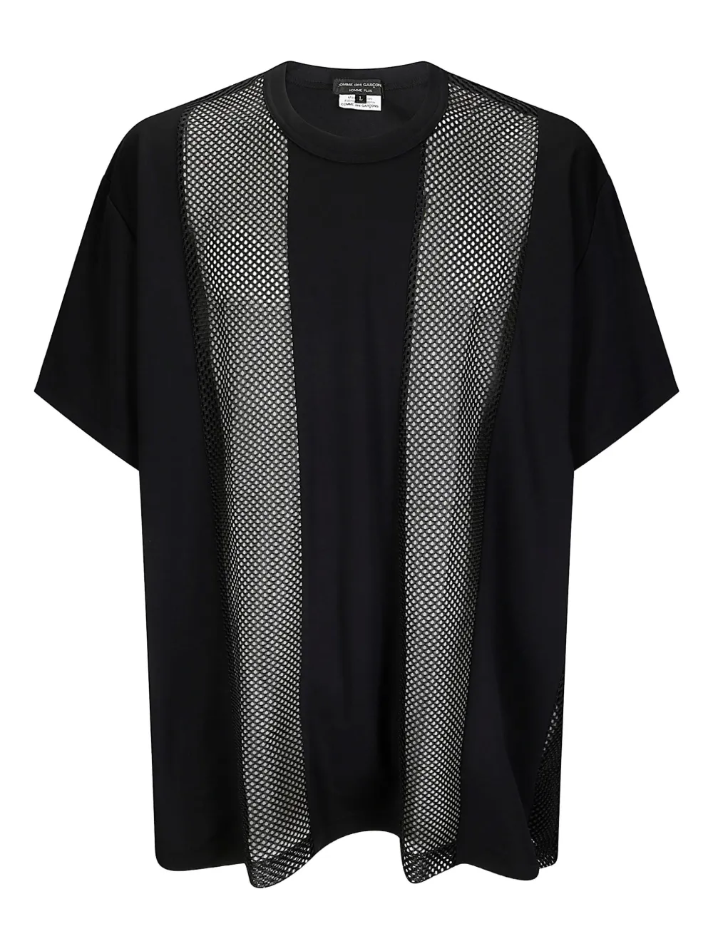 Comme des Garçons Homme Plus T-shirt met vlakken Zwart