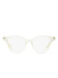 Moncler Eyewear round-frame glasses - White