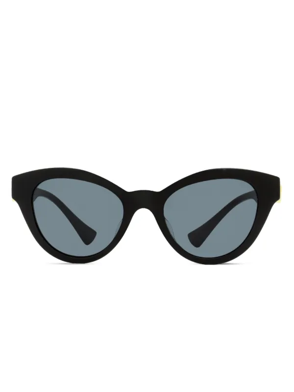 Versace Eyewear キャットアイ サングラス | ブラック | FARFETCH JP