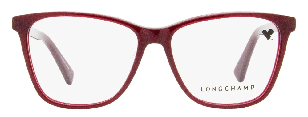 Longchamp Square Lo2700 Eyeglasses Woman Eyeglass Frame Multicolored Size 52 Acetate In Red