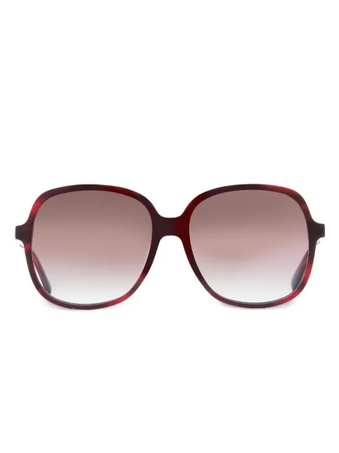 Longchamp lentes de sol con armazón cuadrada