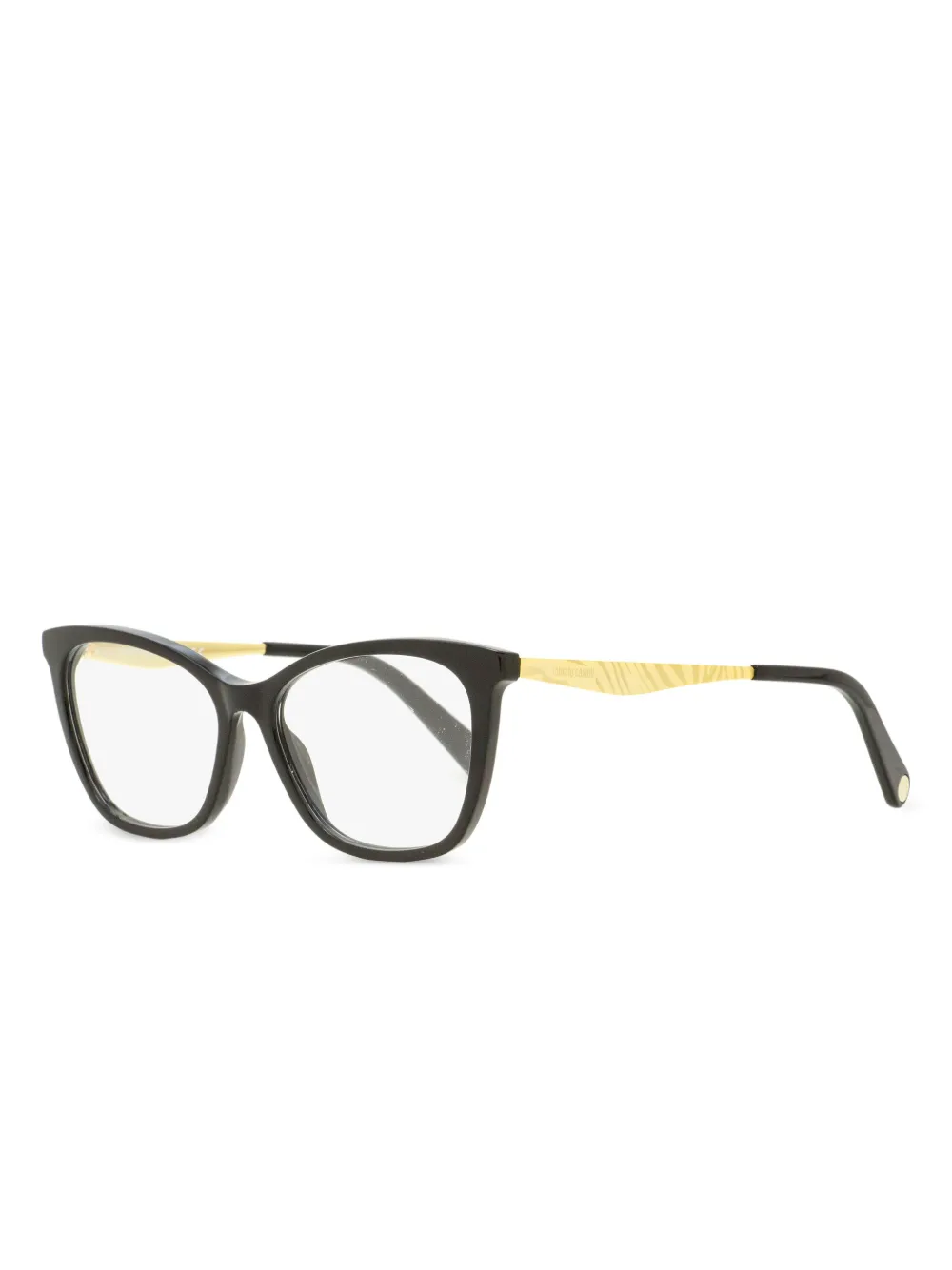 Shop Roberto Cavalli Butterfly-frame Glasses In Schwarz