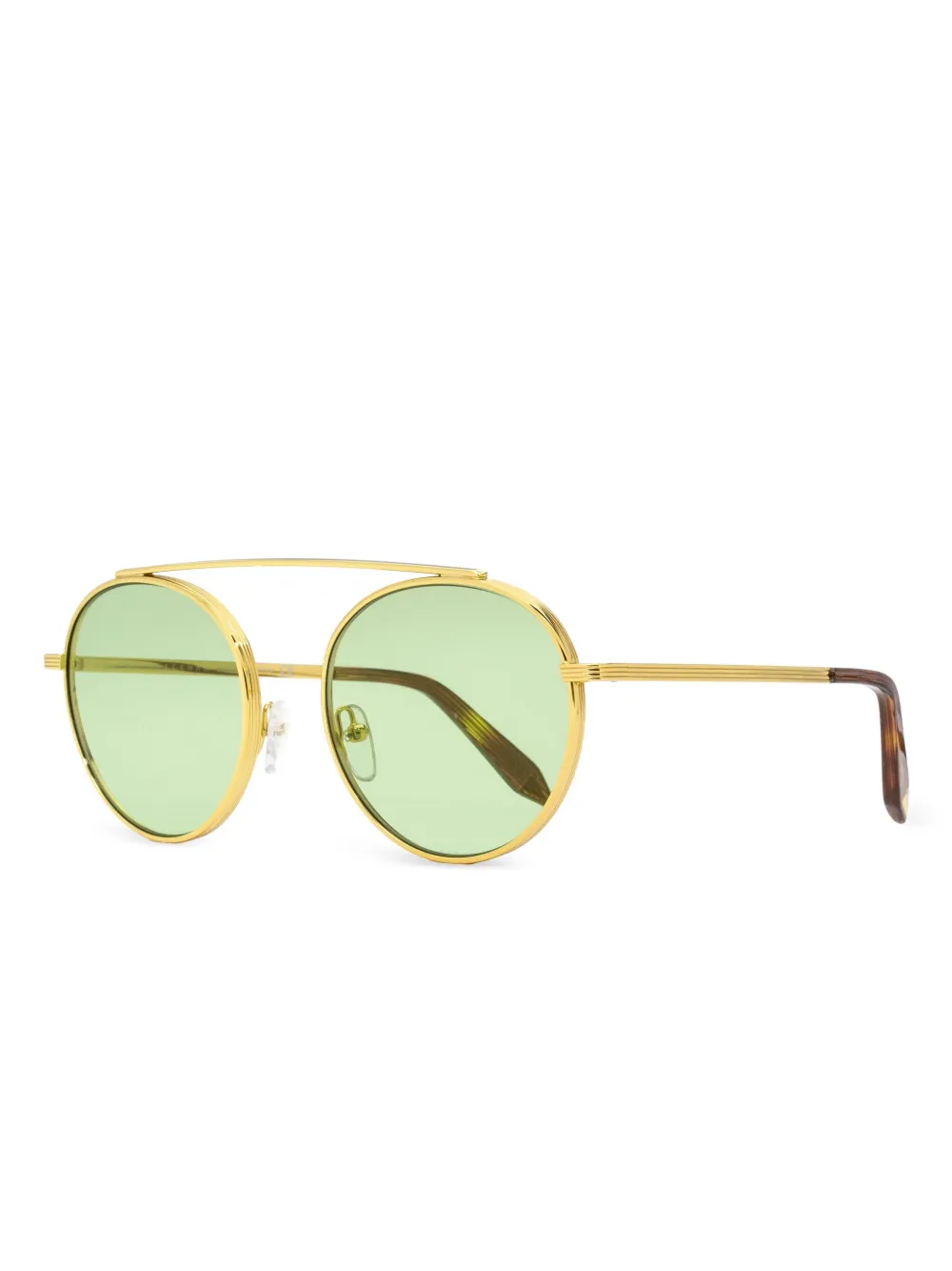 Victoria Beckham Eyewear Zonnebril met rond montuur Goud