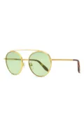 Victoria Beckham Eyewear round-frame sunglasses - Gold