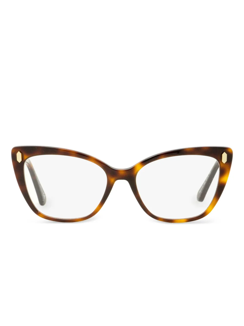 Roberto Cavalli lunettes de vue à monture papillon | marron | Image 1