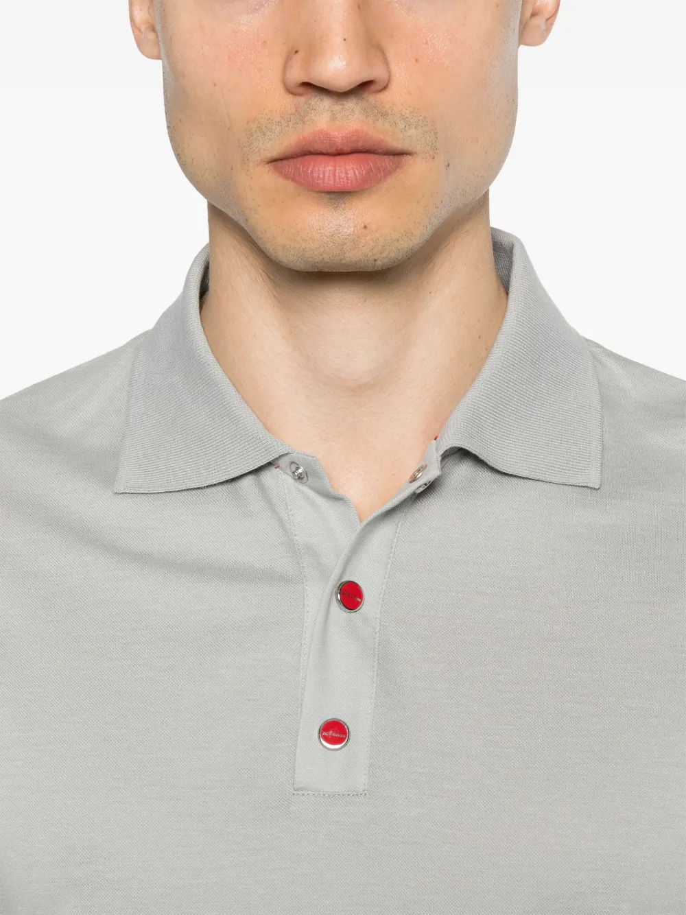 Kiton Poloshirt met korte mouwen Grijs