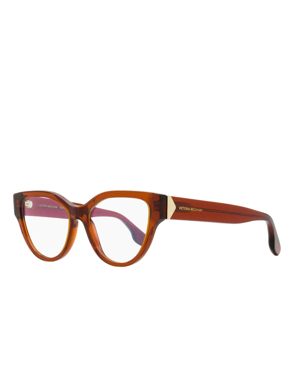 Shop Victoria Beckham Cat-eye Glasses In Rot
