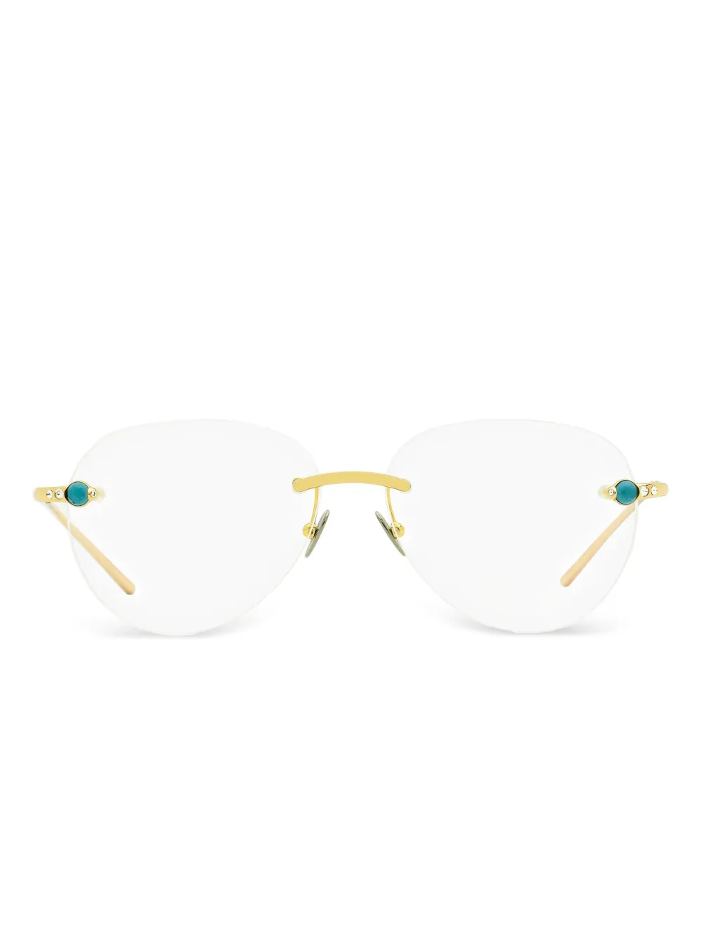 Pomellato Eyewear  oval-shape glasses | Gold | Image 1