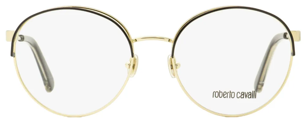 ROBERTO CAVALLI OVAL-FRAME GLASSES 