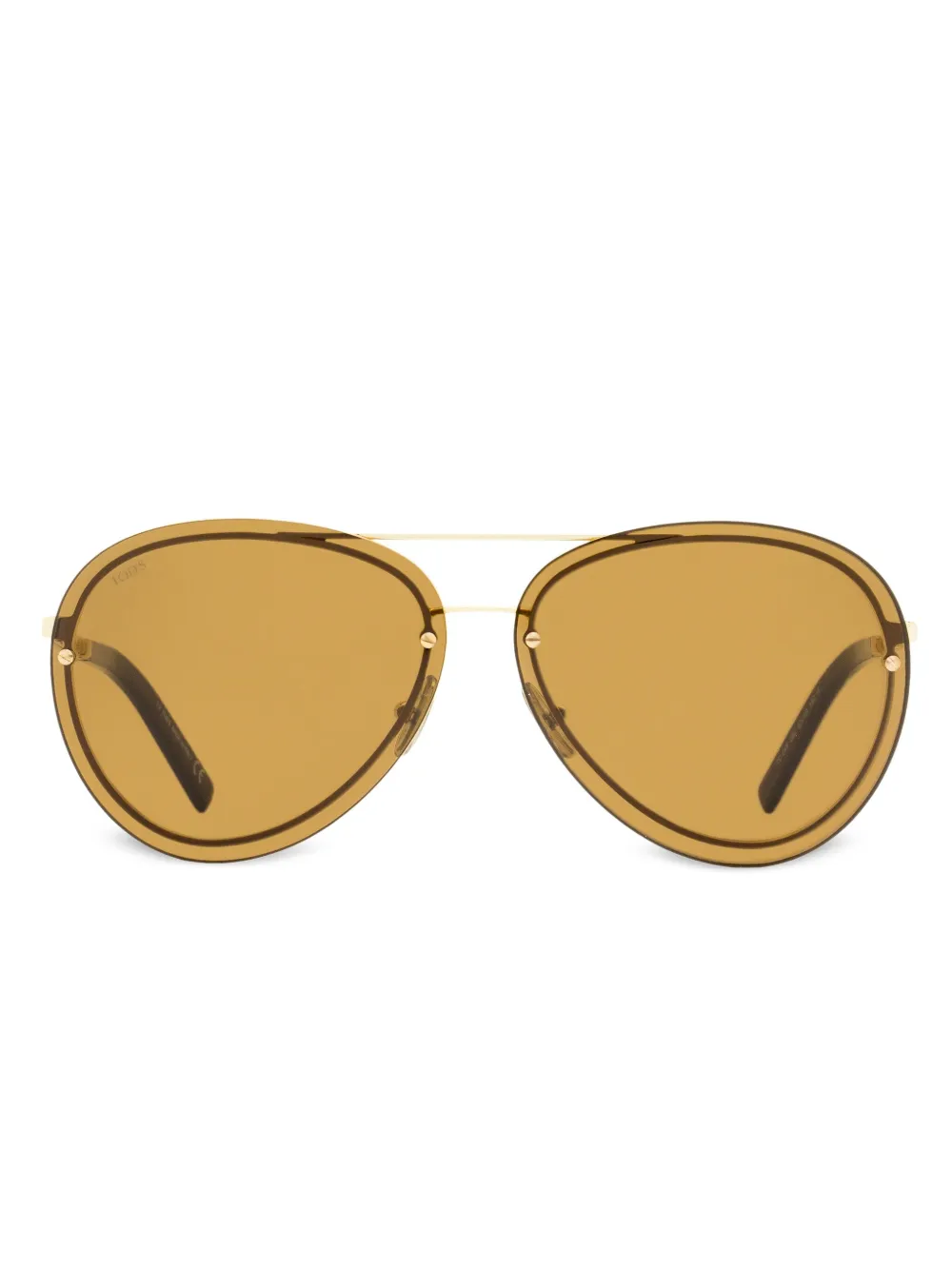 Tod's Pilot-frame Sunglasses In Gold
