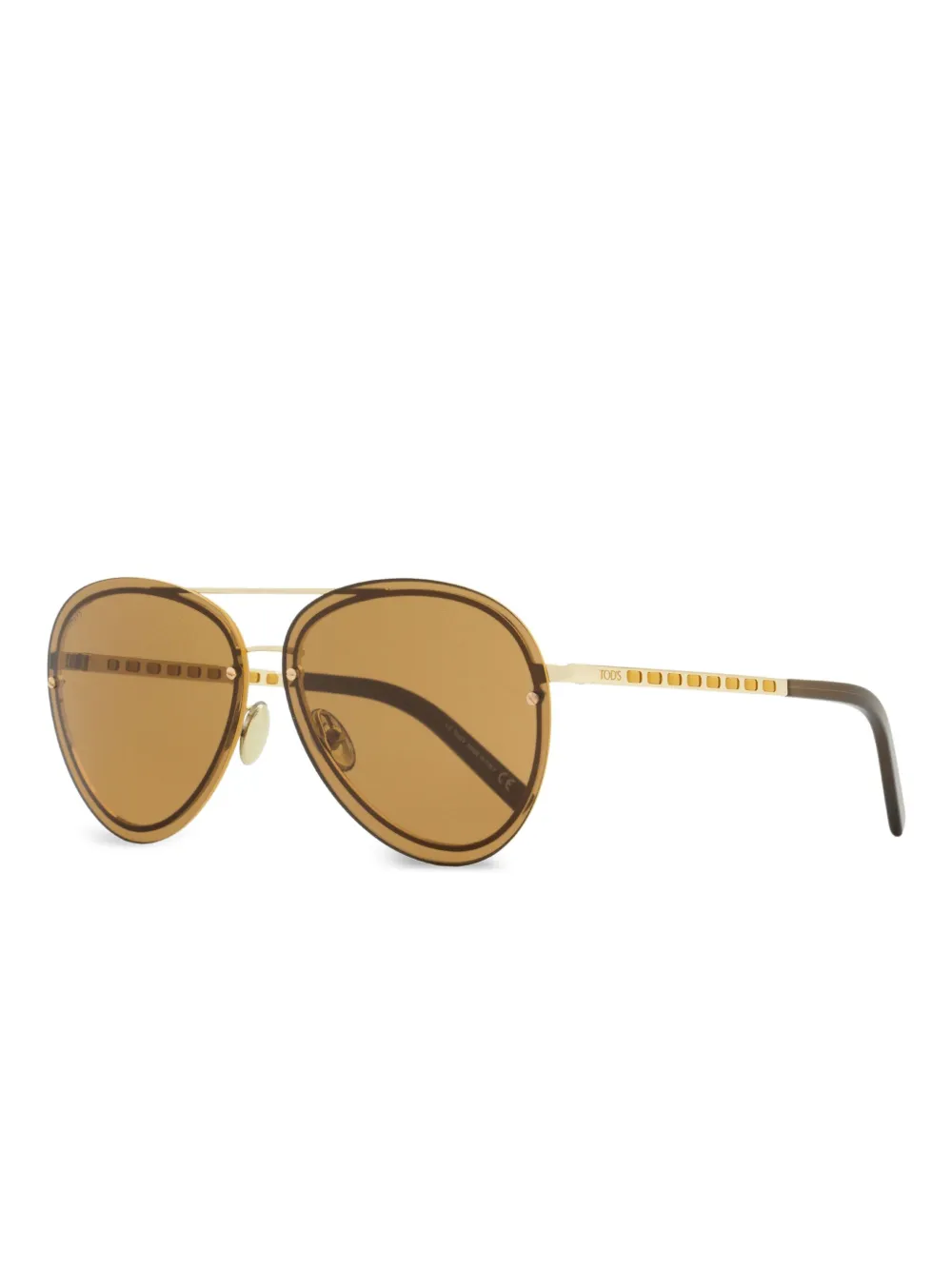 Tod's Pilot-frame Sunglasses In Gold