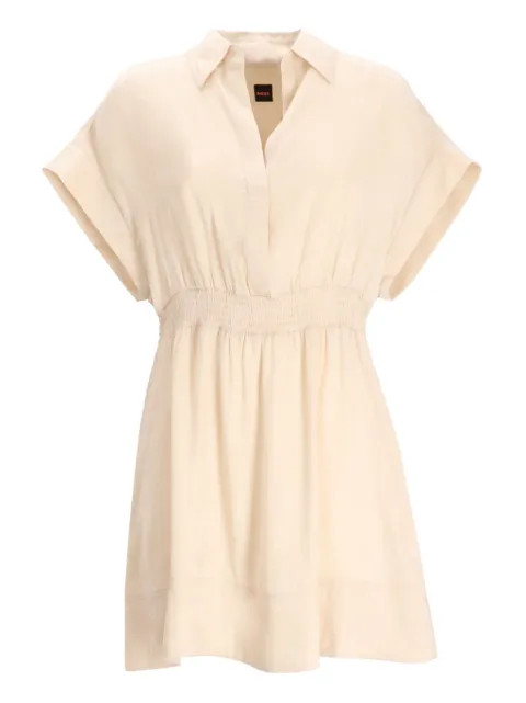 BOSS elasticated-waist mini dress 