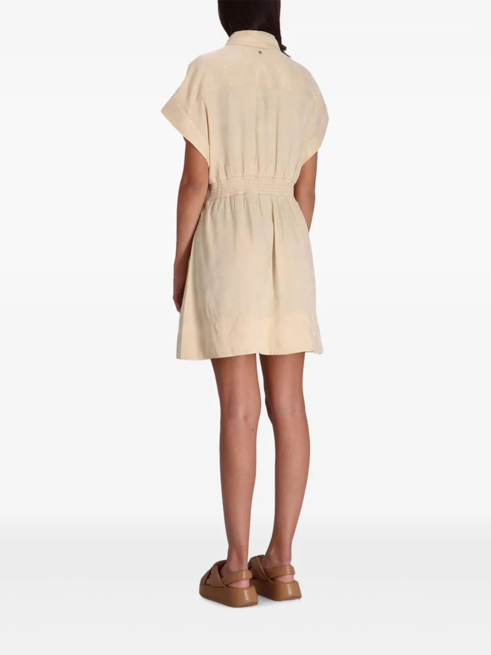 BOSS Mini-jurk met elastische taille Beige