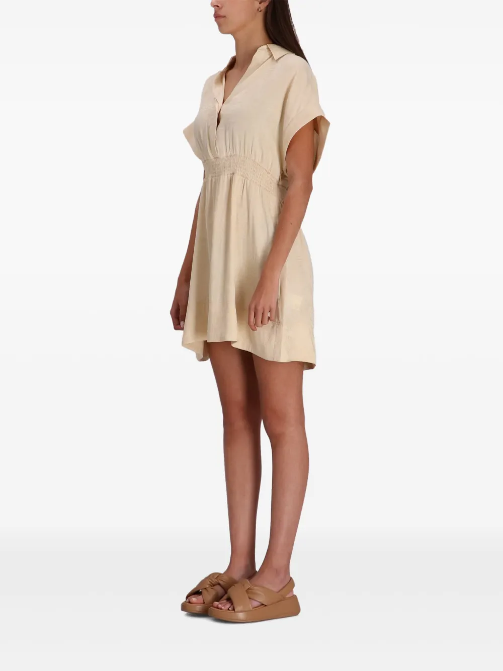 BOSS Mini-jurk met elastische taille Beige