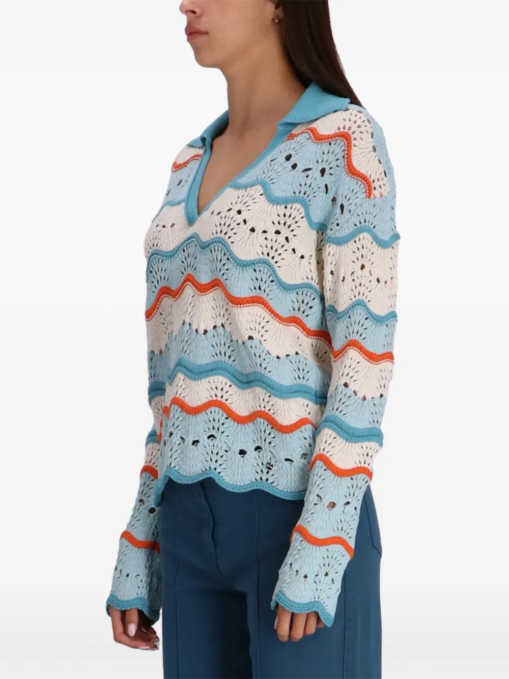 BOSS Gebreide trui Blauw