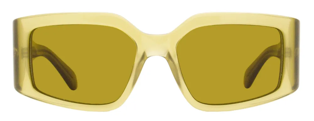 Ferragamo Eyewear 1101 rectangle-frame sunglasses Groen