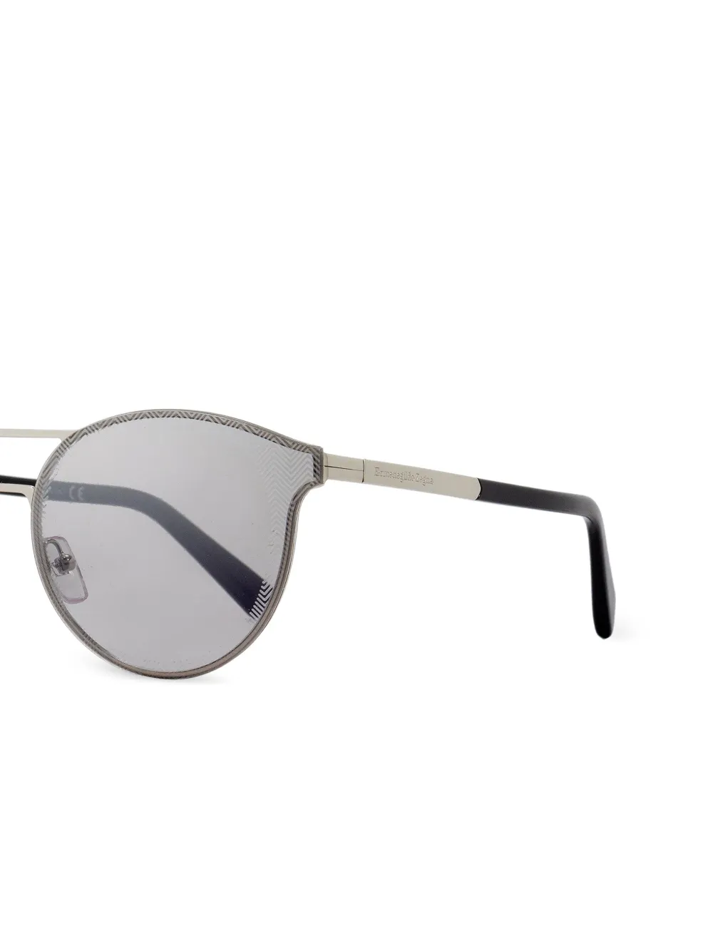 Zegna 0085 oval-frame sunglasses Grijs