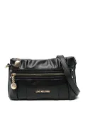 Love Moschino logo-lettering cross body bag - Black