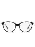 Longchamp oval-frame glasses - Black