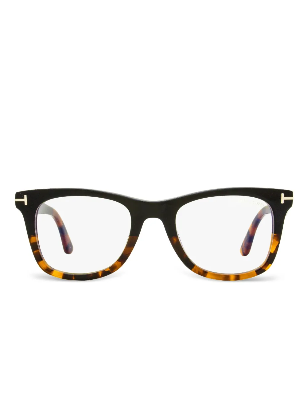TOM FORD Eyewear lunettes de vue à effet écaille de tortue | noir | Image 1