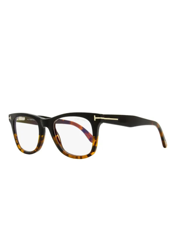 TOM FORD Eyewear tortoiseshell-frame Glasses | Black  display picture 3