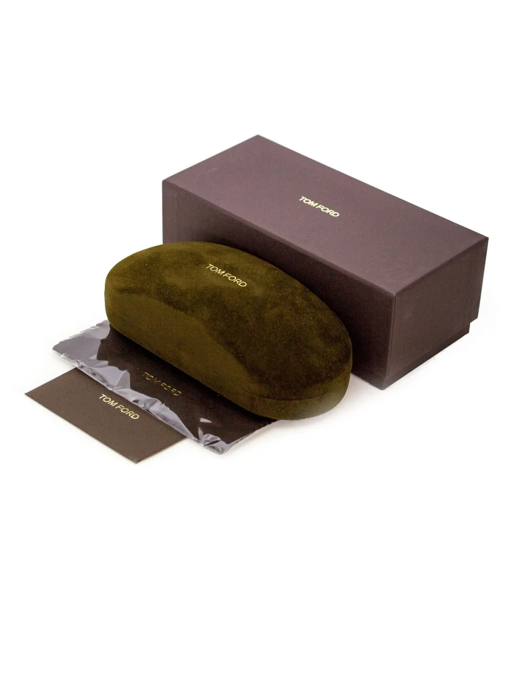 TOM FORD Eyewear Zonnebril met rond montuur Beige