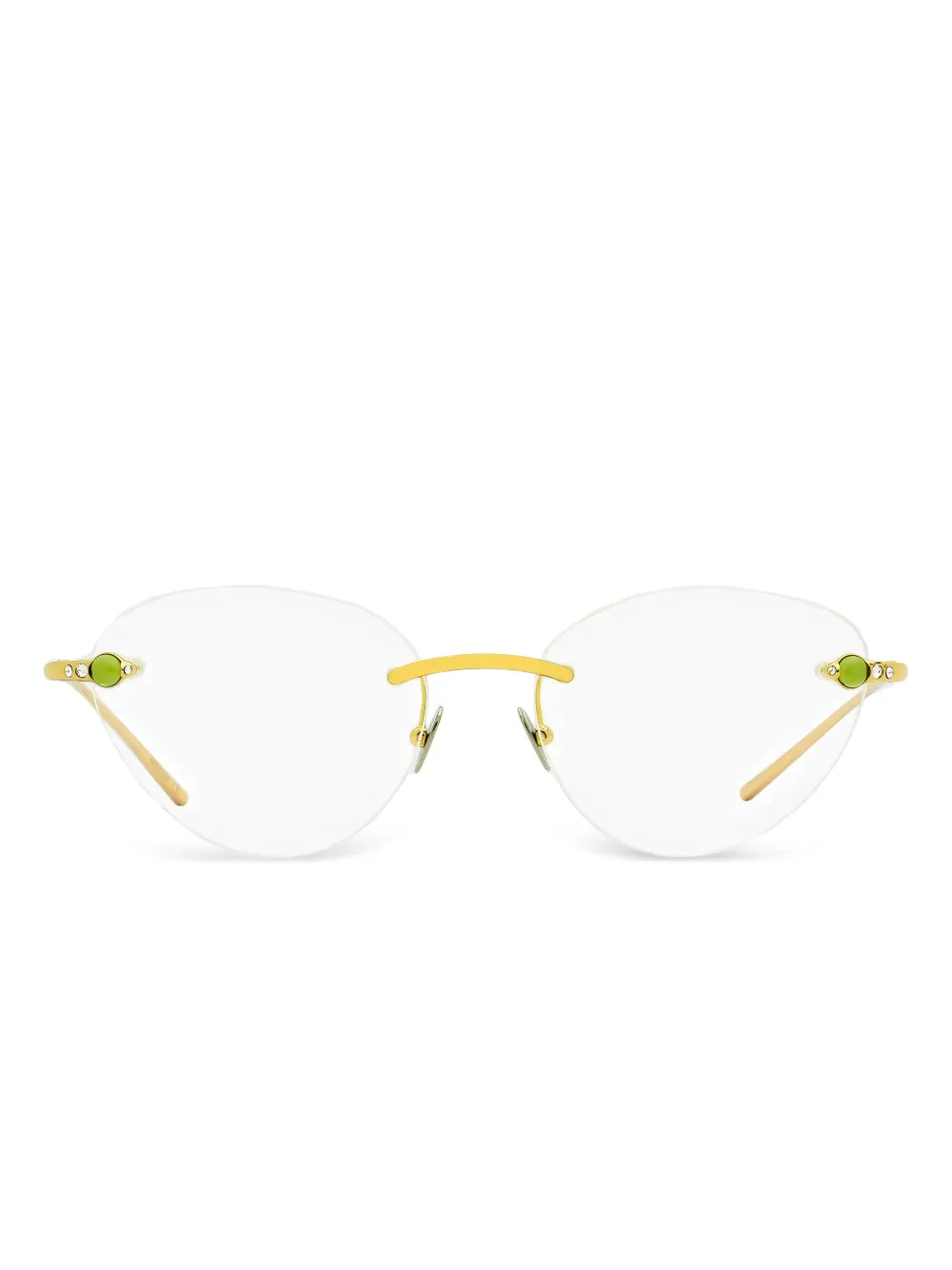 Pomellato Eyewear crystal-detail glasses - Oro