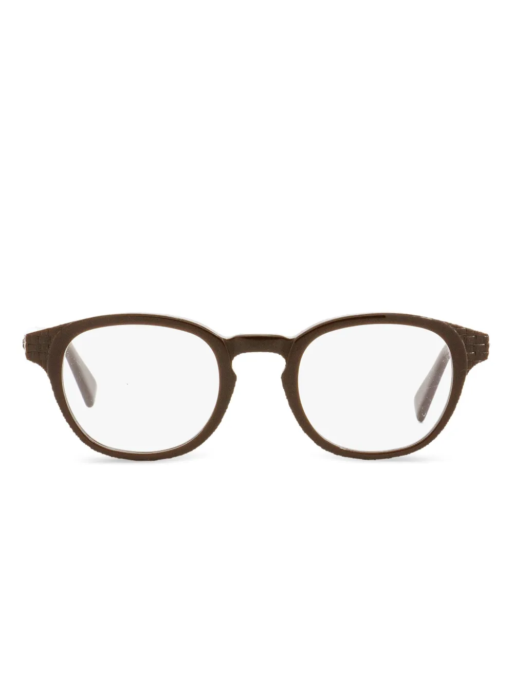 Zegna 5108 round-frame glasses Bruin