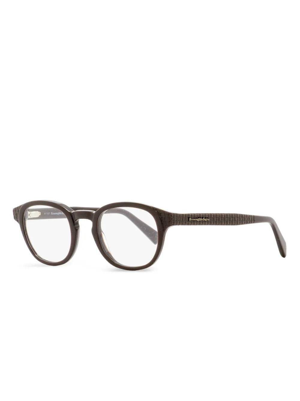 Zegna 5108 round-frame glasses Bruin