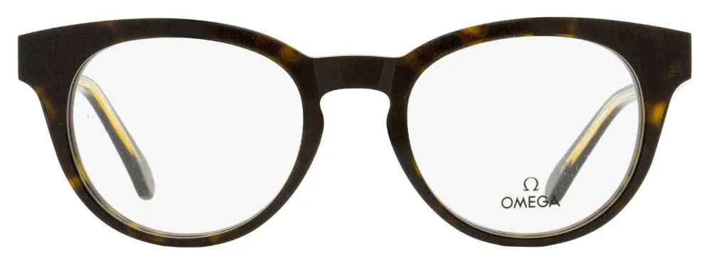 Omega Eyewear Pantos-frame Glasses In 褐色