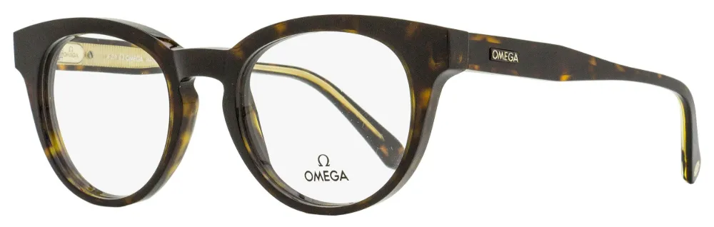 Omega Eyewear Pantos-frame Glasses In 褐色