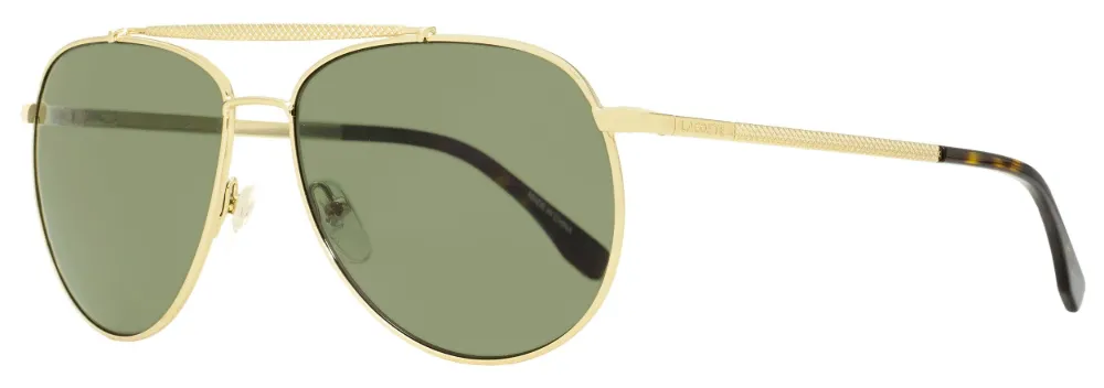 Lacoste Pilot-frame Sunglasses In Gold