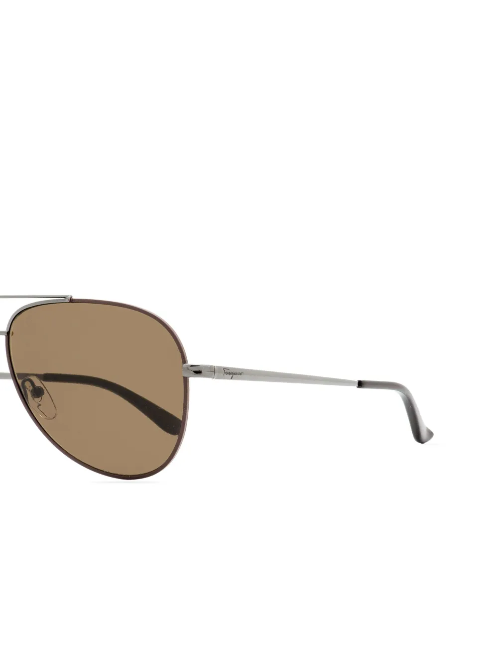 Ferragamo Eyewear double-bridge sunglasses Zilver