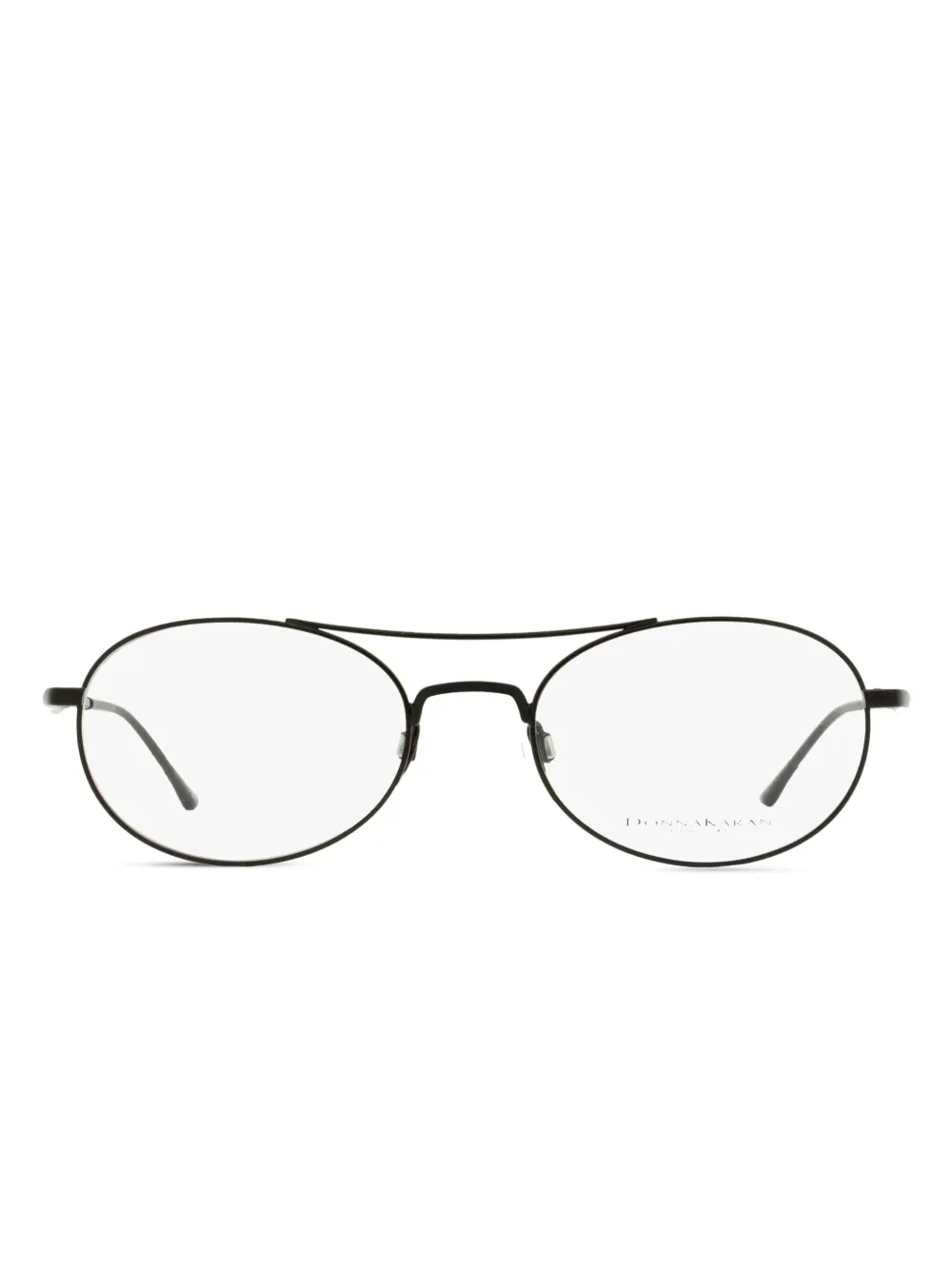 Donna Karan lunettes de vue 1001 à monture ovale | noir | Image 1