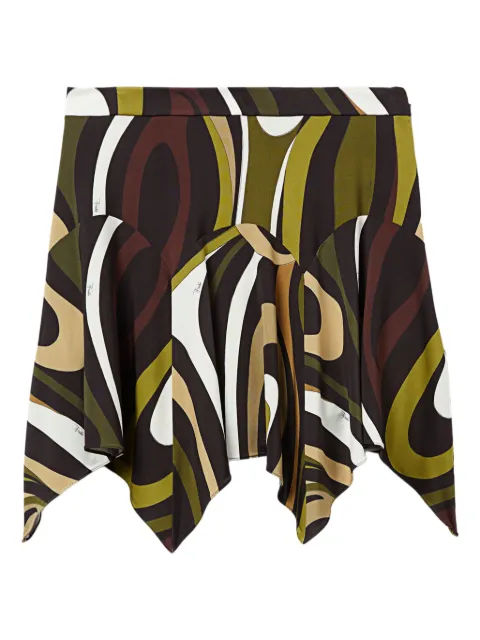 PUCCI falda corta con estampado Marmo